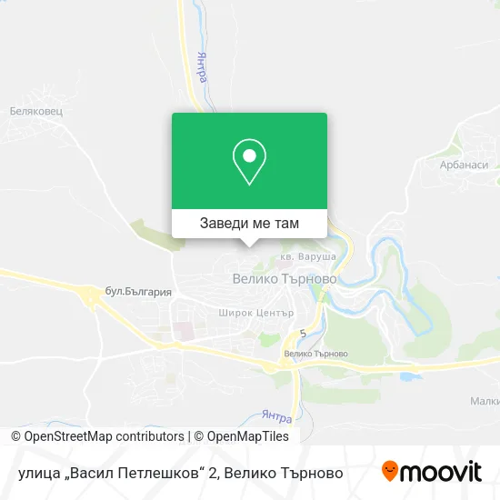 улица „Васил Петлешков“ 2 карта