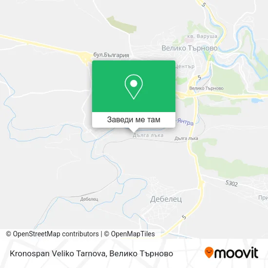 Kronospan Veliko Tarnova карта