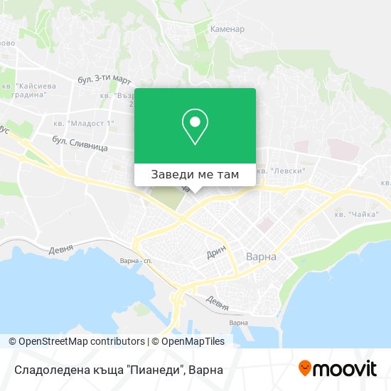 Сладоледена къща "Пианеди" карта