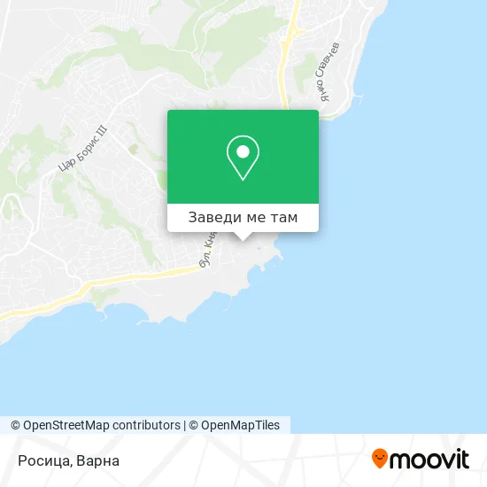 Росица карта