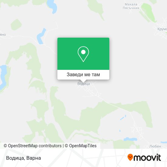 Водица карта