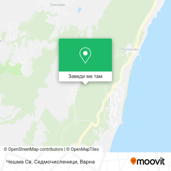 Чешма Св. Седмочисленици карта