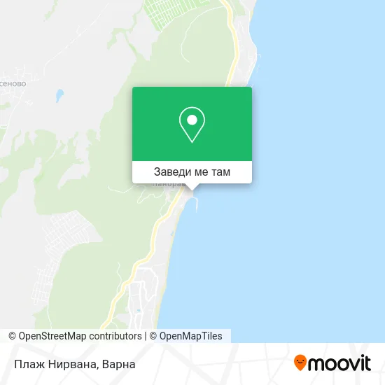 Плаж Нирвана карта