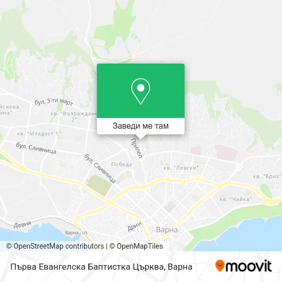 Първа Евангелска Баптистка Църква карта
