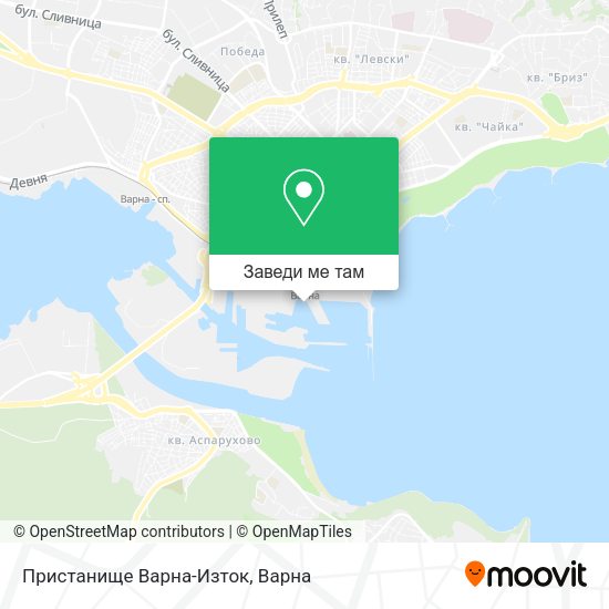 Пристанище Варна-Изток карта