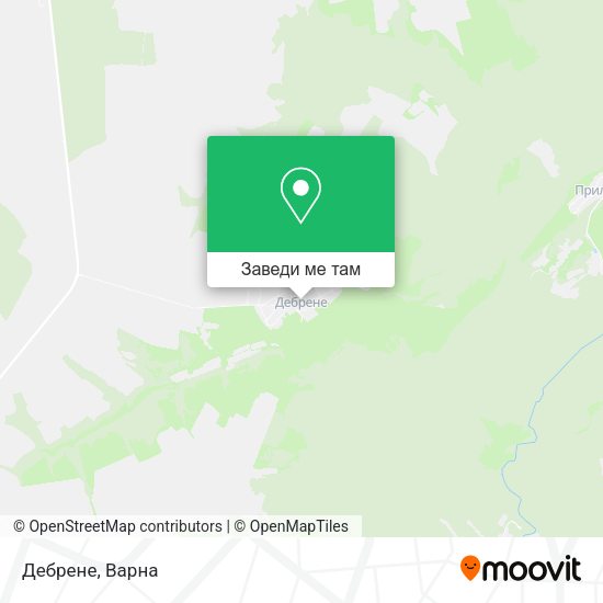 Дебрене карта