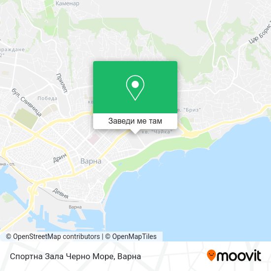 Спортна Зала Черно Море карта