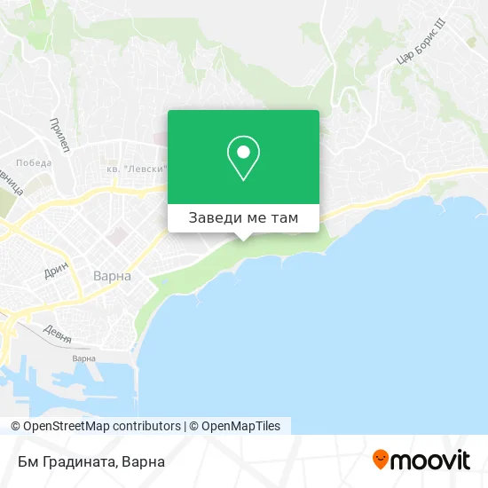 Бм Градината карта