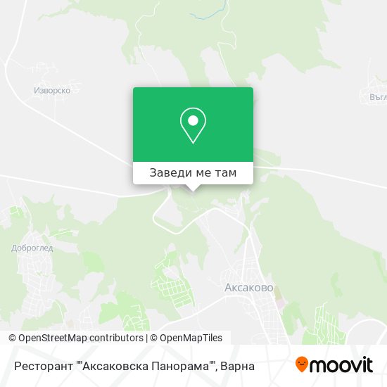 Ресторант ""Аксаковска Панорама"" карта