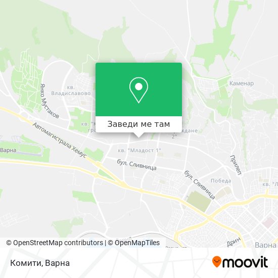 Комити карта