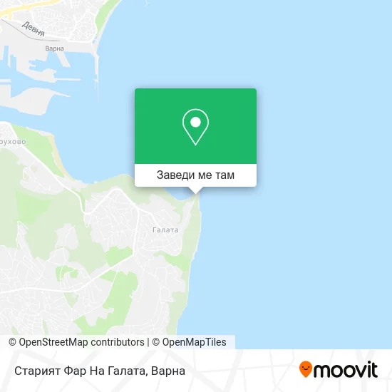 Старият Фар На Галата карта