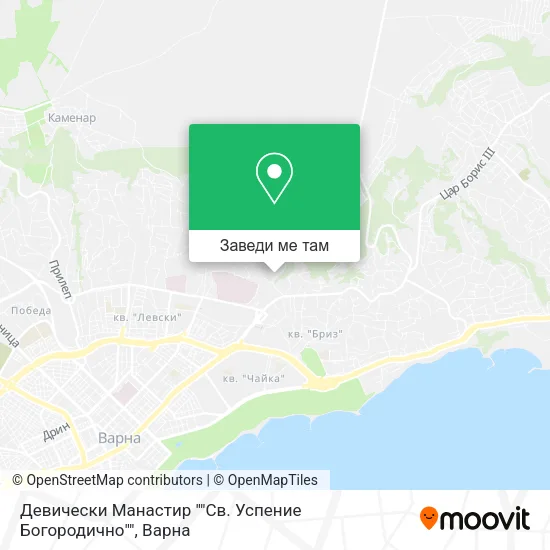 Девически Манастир ""Св. Успение Богородично"" карта