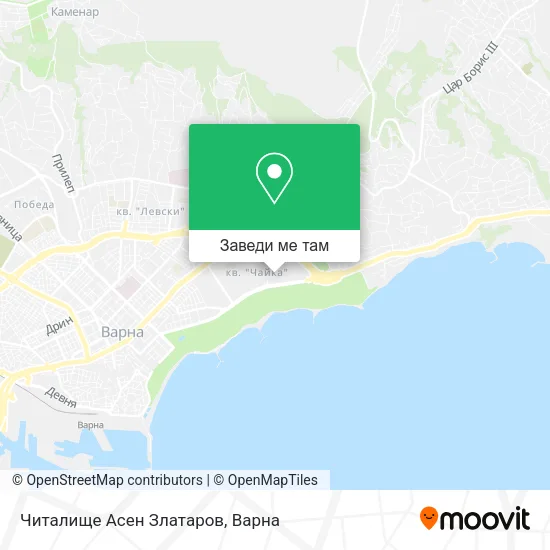 Читалище Асен Златаров карта