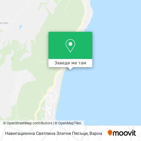 Навигационна Светлина Златни Пясъци карта