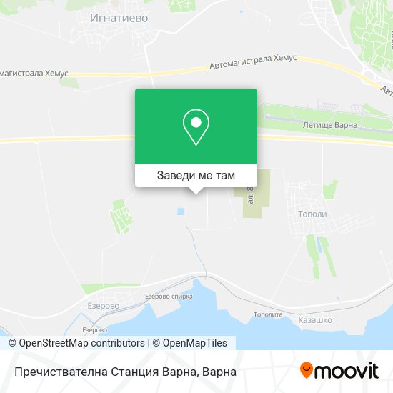 Пречиствателна Станция Варна карта