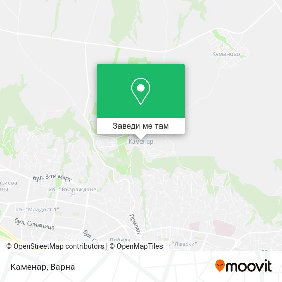 Каменар карта