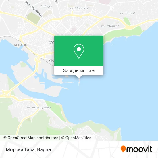 Морска Гара карта