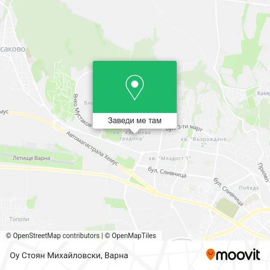 Оу Стоян Михайловски карта