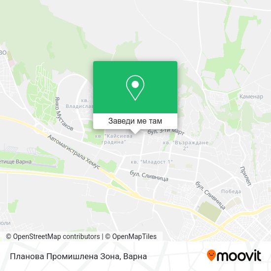 Планова Промишлена Зона карта