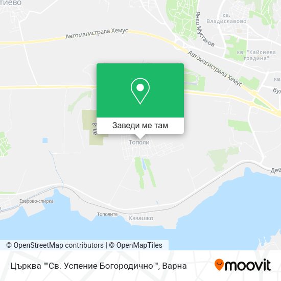Църква ""Св. Успение Богородично"" карта