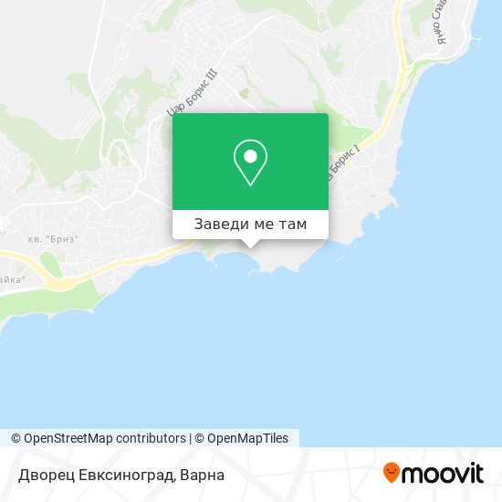 Дворец Евксиноград карта