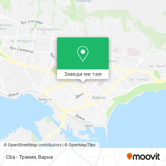 Cba - Тракия карта