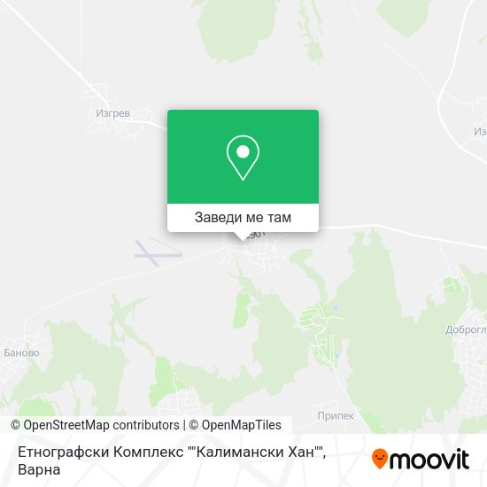 Етнографски Комплекс "Калимански Хан" карта