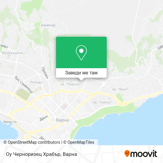 Оу Черноризец Храбър карта