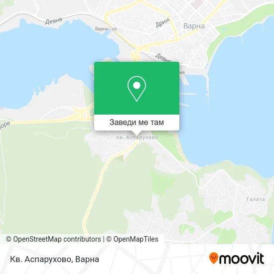 Кв. Аспарухово карта