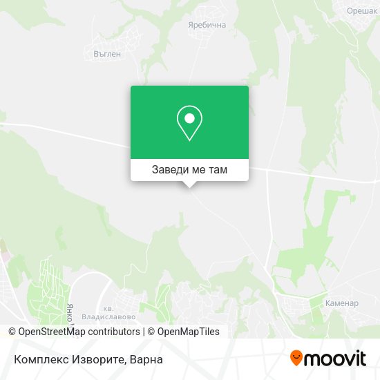 Комплекс Изворите карта