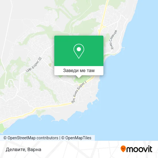 Делвите карта