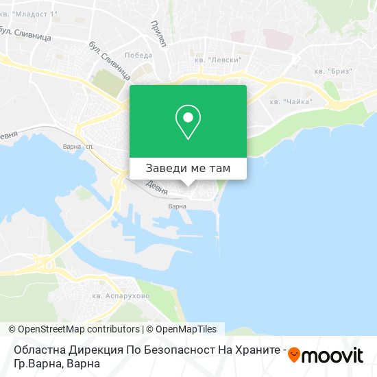 Областна Дирекция По Безопасност На Храните - Гр.Варна карта