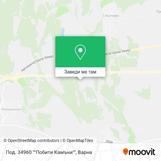 Под. 34960 ""Побити Камъни"" карта
