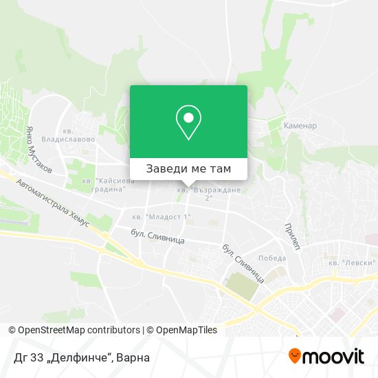 Дг 33 „Делфинче“ карта