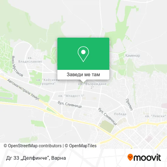 Дг 33 „Делфинче“ карта