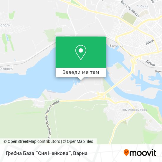 Гребна База ""Сия Нейкова"" карта