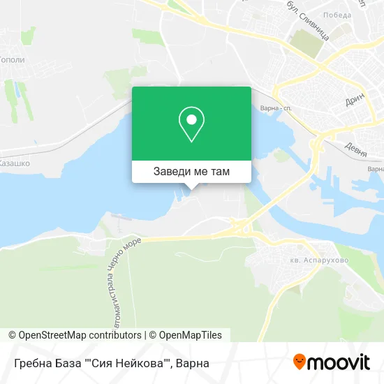 Гребна База ""Сия Нейкова"" карта