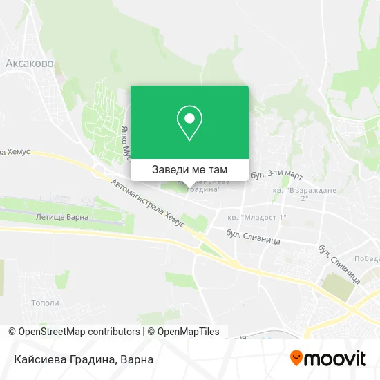 Кайсиева Градина карта