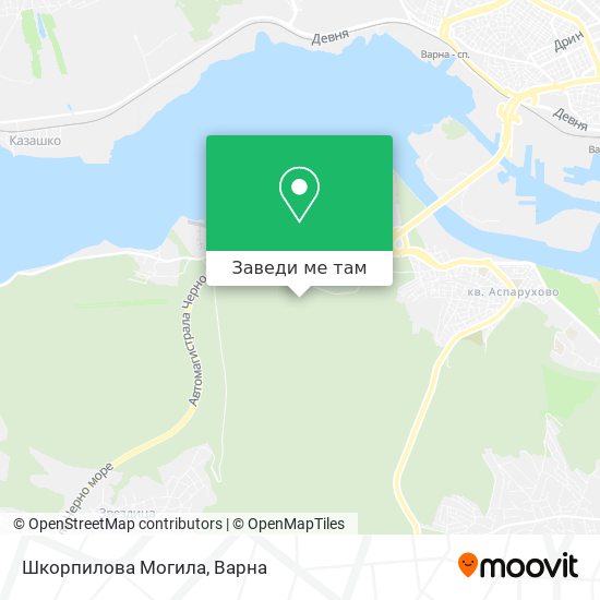 Шкорпилова Могила карта