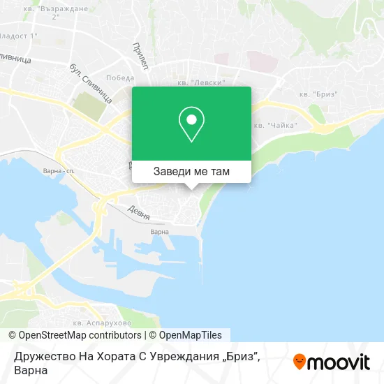 Дружество На Хората С Увреждания „Бриз” карта