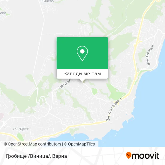 Гробище /Виница/ карта