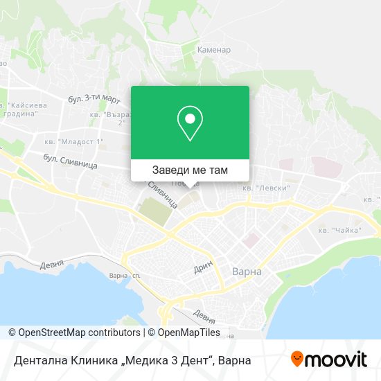 Дентална Клиника „Медика 3 Дент“ карта
