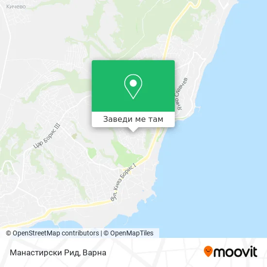 Манастирски Рид карта