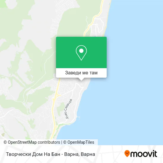 Творчески Дом На Бан - Варна карта