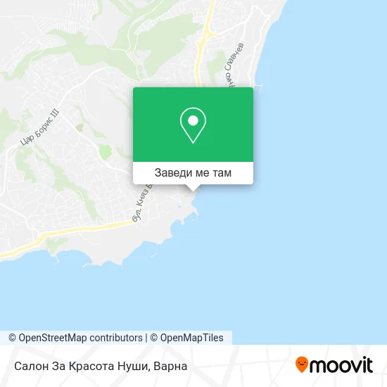 Салон За Красота Нуши карта