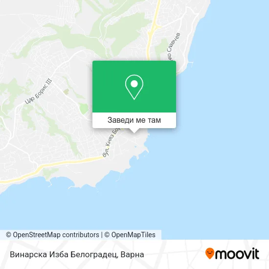 Винарска Изба Белоградец карта