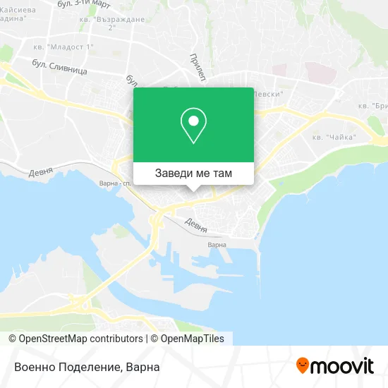 Военно Поделение карта