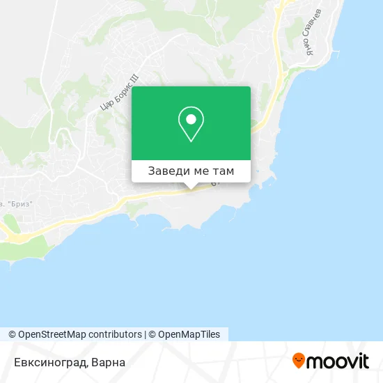 Евксиноград карта