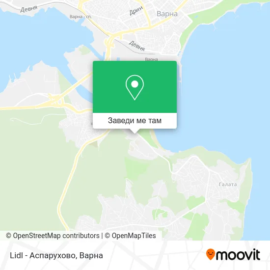 Lidl - Аспарухово карта