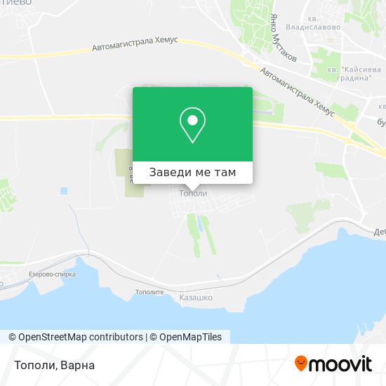 Тополи карта